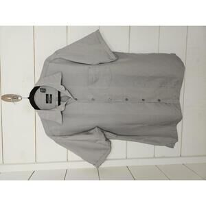 Van Heusen Large grey button up leisure shirt. Lightweight